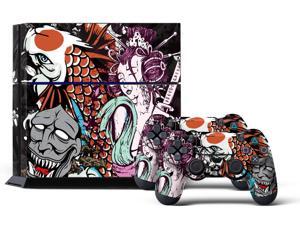Sony PS4 PlayStation 4 Console Skin plus 2 Controller Skins - Tsunami Sony PS4 PlayStation 4 Console Skin plus 2 Controller Skins - Tsunami
