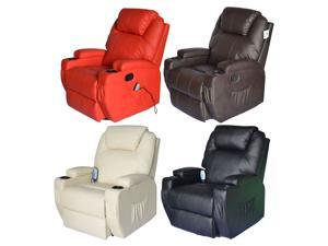 Ergonomic Heated Massage Recliner Sofa Chair Deluxe Lounge Executive w/ Control Ergonomic Heated Massage Recliner Sofa Chair Deluxe Lounge Executive w/ Control