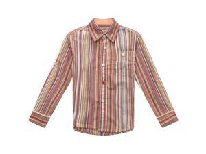 Richie House Little Boys Striped Blouse with Lapel Collar 1/2 Richie House Little Boys Striped Blouse with Lapel Collar 1/2