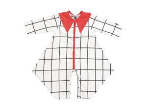 KidCuteTure Baby Girls White Red Orchid Long Sleeve Fall Romper 3M KidCuteTure Baby Girls White Red Orchid Long Sleeve Fall Romper 3M