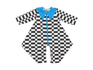 KidCuteTure Baby Girls White Black Squares Orchid Long Sleeve Fall Romper 6M KidCuteTure Baby Girls White Black Squares Orchid Long Sleeve Fall Romper 6M