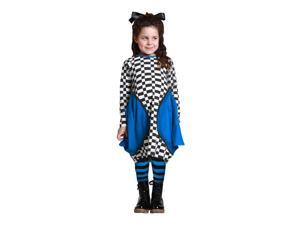 KidCuteTure Big Girls White Black Cobalt Pockets Betty Fall Designer Dress 14 KidCuteTure Big Girls White Black Cobalt Pockets Betty Fall Designer Dress 14