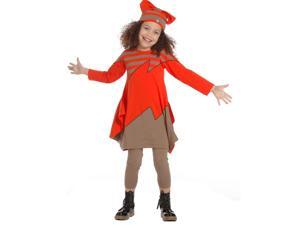 KidCuteTure Big Girls Geranium Red Stripe Iris Designer Fall Dress 14 KidCuteTure Big Girls Geranium Red Stripe Iris Designer Fall Dress 14