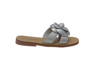 L'Amour Girls Silver Flower Accent Thong Trendy Sandals 10 Toddler L'Amour Girls Silver Flower Accent Thong Trendy Sandals 10 Toddler