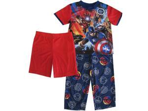Marvel Little Boys Navy Blue Red Avengers Top Pants Shorts 3 Pc Pajama Set 6 Marvel Little Boys Navy Blue Red Avengers Top Pants Shorts 3 Pc Pajama Set 6