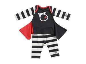 KidCuteTure Baby Girls Charcoal Stripe Lizzi Tunic Leggings Outfit Set 6M KidCuteTure Baby Girls Charcoal Stripe Lizzi Tunic Leggings Outfit Set 6M