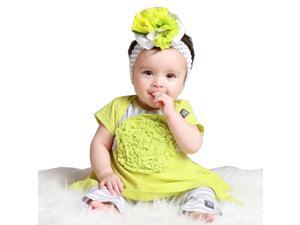 KidCuteTure Little Girls Sprite Flower Elsa Tunic Leggings Outfit Set 3T KidCuteTure Little Girls Sprite Flower Elsa Tunic Leggings Outfit Set 3T