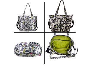 Amy Michelle Charcoal Floral New Orleans Go Work Stylish Tote Bag Amy Michelle Charcoal Floral New Orleans Go Work Stylish Tote Bag