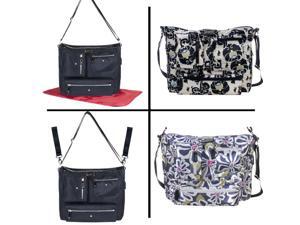 Amy Michelle Chic Black Iris Crossbody Organized Designer Diaper Bag Amy Michelle Chic Black Iris Crossbody Organized Designer Diaper Bag