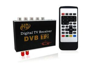 DVB-T2 HD Double Tuner Car Digital TV Receiver Set w/ Remote / Set-top Box - Black DVB-T2 HD Double Tuner Car Digital TV Receiver Set w/ Remote / Set-top Box - Black