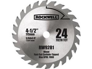 4 1/2-Inch 24T Carbide Tipped Compact Circular Saw Blade - Rockwell RW9281 4 1/2-Inch 24T Carbide Tipped Compact Circular Saw Blade - Rockwell RW9281
