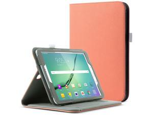 ULAK Galaxy Tab S2 Case, Magnetically Removable Bluetooth Keyboard Synthetic Leather Smart Cases Wake/Sleep Feature W/ Hand Strap & Card Slots Cover for Samsung Galaxy Tab S2 9.7 inch - Coral Pink ULAK Galaxy Tab S2 Case, Magnetically Removable Bluetooth Keyboard Synthetic Leather Smart Cases Wake/Sleep Feature W/ Hand Strap & Card Slots Cover for Samsung Galaxy Tab S2 9.7 inch - Coral Pink