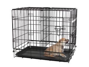 OxGord Double-Door Easy Folding Metal Wire Pet Kennel Crate for Dogs, Cats, Rabbits (X-Small) OxGord Double-Door Easy Folding Metal Wire Pet Kennel Crate for Dogs, Cats, Rabbits (X-Small)