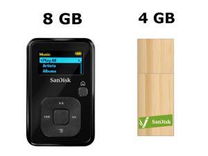 SanDisk SDMX18R-008GK 8GB Sansa Clip+ MP3 Player with 4GB Bamboo USB 2.0 Flash Drive SanDisk SDMX18R-008GK 8GB Sansa Clip+ MP3 Player with 4GB Bamboo USB 2.0 Flash Drive
