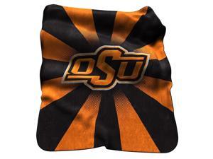 Oklahoma State University Throw Raschel Sunburst Blanket Oklahoma State University Throw Raschel Sunburst Blanket