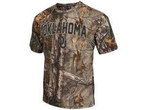 Men's Brown Tine Realtree Camo University of Oklahoma Sooners T-Shirt Men's Brown Tine Realtree Camo University of Oklahoma Sooners T-Shirt
