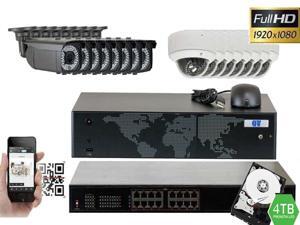 GW 16 CH NVR (4TB HDD) + 16 HD 1080P 5MP Mega Pixel Day/Night PoE IP Camera Surveillance System, Smartphone Scan QR Code Quick Remote Access, Real Time 1080P Full HD Recording Motion Detect GW 16 CH NVR (4TB HDD) + 16 HD 1080P 5MP Mega Pixel Day/Night PoE IP Camera Surveillance System, Smartphone Scan QR Code Quick Remote Access, Real Time 1080P Full HD Recording Motion Detect