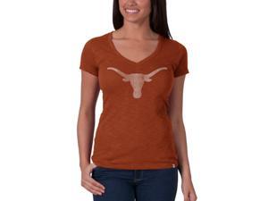 Texas Longhorns 47 Brand Womens Burnt Orange V-Neck Cotton Scrum T-Shirt (L) Texas Longhorns 47 Brand Womens Burnt Orange V-Neck Cotton Scrum T-Shirt (L)