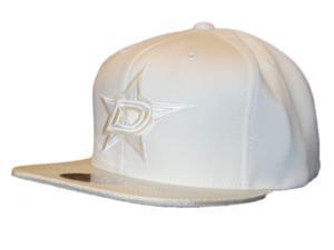 Dallas Stars Mitchell & Ness Cream All White Adjustable Snapback Hat Cap Dallas Stars Mitchell & Ness Cream All White Adjustable Snapback Hat Cap