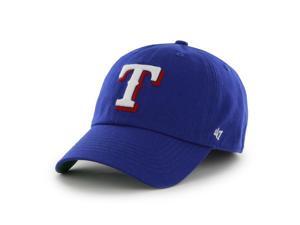 Texas Rangers 47 Brand Franchise Blue White Logo T Flag Back Hat Cap (S) Texas Rangers 47 Brand Franchise Blue White Logo T Flag Back Hat Cap (S)