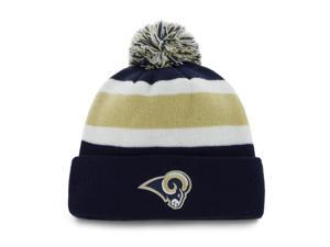 St. Louis Rams 47 Brand Tri-Tone Breakaway Knit Cuffed Poofball Beanie Hat Cap St. Louis Rams 47 Brand Tri-Tone Breakaway Knit Cuffed Poofball Beanie Hat Cap