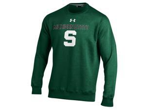 Michigan State Spartans Under Armour Green ColdGear Fleece Crew Sweatshirt (M) Michigan State Spartans Under Armour Green ColdGear Fleece Crew Sweatshirt (M)