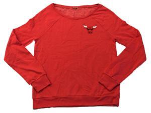 Chicago Bulls NBA Mitchell & Ness WOMEN Red Lightweight LS Sweatshirt (M) Chicago Bulls NBA Mitchell & Ness WOMEN Red Lightweight LS Sweatshirt (M)