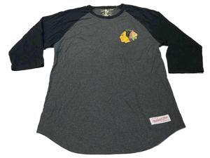 Chicago Blackhawks Mitchell & Ness Hockey Club Half Sleeve Cotton T-Shirt (L) Chicago Blackhawks Mitchell & Ness Hockey Club Half Sleeve Cotton T-Shirt (L)