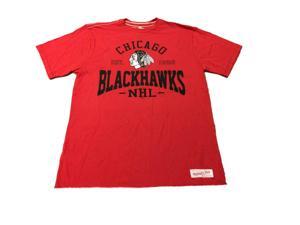 Chicago Blackhawks Mitchell & Ness Est 1926 Vintage Red Cotton T-Shirt (L) Chicago Blackhawks Mitchell & Ness Est 1926 Vintage Red Cotton T-Shirt (L)