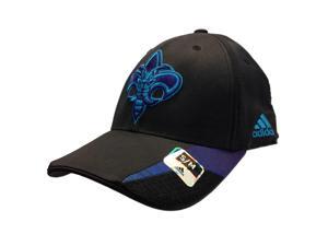 Charlotte Hornets Adidas Black Performance Flexfit Structured Hat Cap (S/M) Charlotte Hornets Adidas Black Performance Flexfit Structured Hat Cap (S/M)
