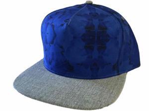 Mitchell & Ness Est 1904 Polyester Blue Gray Flatbill Snapback Adj Hat Cap Mitchell & Ness Est 1904 Polyester Blue Gray Flatbill Snapback Adj Hat Cap