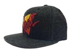 Miami Heat Mitchell & Ness Nylon Flat Bill Gray Snapback Adjustable Hat Cap Miami Heat Mitchell & Ness Nylon Flat Bill Gray Snapback Adjustable Hat Cap