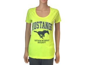 SMU Mustangs Under Armour Semi-Fitted Heatgear Neon Yellow Womens T-Shirt (M) SMU Mustangs Under Armour Semi-Fitted Heatgear Neon Yellow Womens T-Shirt (M)