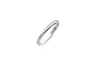 Sterling Silver 2mm Half-Round Band, Size 4 Sterling Silver 2mm Half-Round Band, Size 4