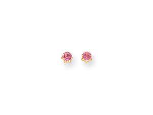 14k Madi K 4mm Synthetic Pink Tourmaline (Oct) Screwback Earrings 14k Madi K 4mm Synthetic Pink Tourmaline (Oct) Screwback Earrings