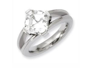Titanium Cz Ring, Size 6 Titanium Cz Ring, Size 6