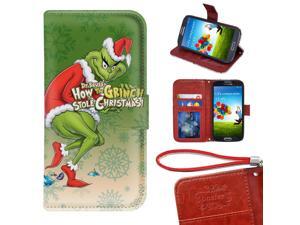 Samsung Galaxy S2 Wallet Case, Onelee - The Grinch Premium PU Leather Case Wallet Flip Stand Case Cover for Samsung Galaxy S2 with Card Slots Samsung Galaxy S2 Wallet Case, Onelee - The Grinch Premium PU Leather Case Wallet Flip Stand Case Cover for Samsung Galaxy S2 with Card Slots