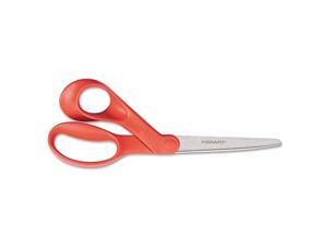 Fiskars - Our Finest Left-Hand Scissors, 8" Length, 3-3/10" Cut - Red Fiskars - Our Finest Left-Hand Scissors, 8" Length, 3-3/10" Cut - Red