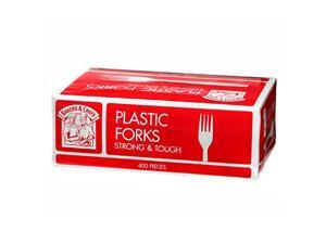 Bakers & Chefs Plastic Forks, White 600 ct. Bakers & Chefs Plastic Forks, White 600 ct.