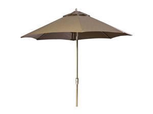 9' Aluminum Market Umbrella - Dupione Walnut 9' Aluminum Market Umbrella - Dupione Walnut
