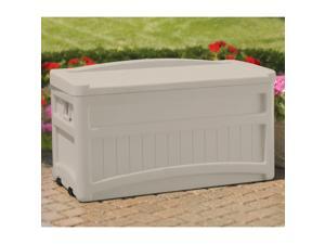 Suncast 73 Gallon Deck Box with Wheels and Seat Suncast 73 Gallon Deck Box with Wheels and Seat