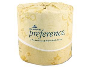 Georgia Pacific - Preference, Bath Tissue, 2-Ply, 550 Sheets - 80 Rolls Georgia Pacific - Preference, Bath Tissue, 2-Ply, 550 Sheets - 80 Rolls