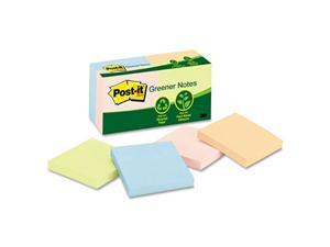 Post-it Greener Notes - Original Recycled Note Pads, 3 x 3, Helsinki, 100/Pad - 12 Pads/Pack Post-it Greener Notes - Original Recycled Note Pads, 3 x 3, Helsinki, 100/Pad - 12 Pads/Pack