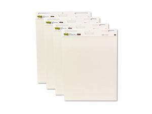 Post-It - Self-Stick Easel Pads, White, 30 Sheets - 4 Pack Post-It - Self-Stick Easel Pads, White, 30 Sheets - 4 Pack