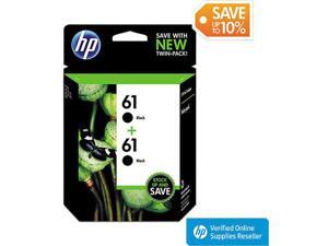 HP 61 Black Original Ink Cartridges, Twin Pack CZ073FN HP 61 Black Original Ink Cartridges, Twin Pack CZ073FN