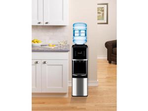 Primo Top-Load Water Dispenser, Stainless Steel/Black Primo Top-Load Water Dispenser, Stainless Steel/Black