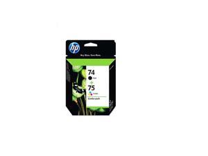 HP 74 Black/75 Tri-color Original Ink Cartridges, 2 pack CC659FN HP 74 Black/75 Tri-color Original Ink Cartridges, 2 pack CC659FN