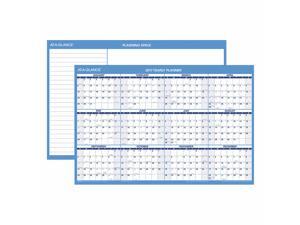 At-A-Glance 2017 Horizontal Erasable Wall Planner, Blue and White, 36" x 24" At-A-Glance 2017 Horizontal Erasable Wall Planner, Blue and White, 36" x 24"