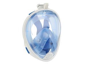 Snorkel Mask Full Face with Camera Slot Easybreath Diving Lightweight Anti-Leak /Anti-Fog Waterproof Technology GoPro Compatible with Ventilation Tube Snorkel Mask Full Face with Camera Slot Easybreath Diving Lightweight Anti-Leak /Anti-Fog Waterproof Technology GoPro Compatible with Ventilation Tube