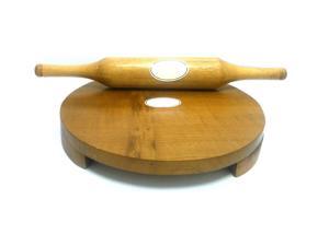 Tabakh Manual Wooden Roti Chapati Flatbread Tortilla Presser Maker + Rolling Pin, 10-Inch Tabakh Manual Wooden Roti Chapati Flatbread Tortilla Presser Maker + Rolling Pin, 10-Inch